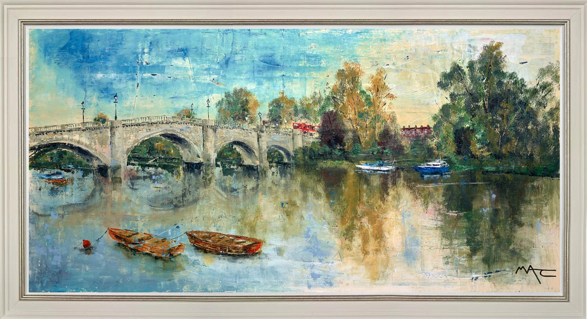 Buses On Bridges, Boats On Water, Richmond, London
