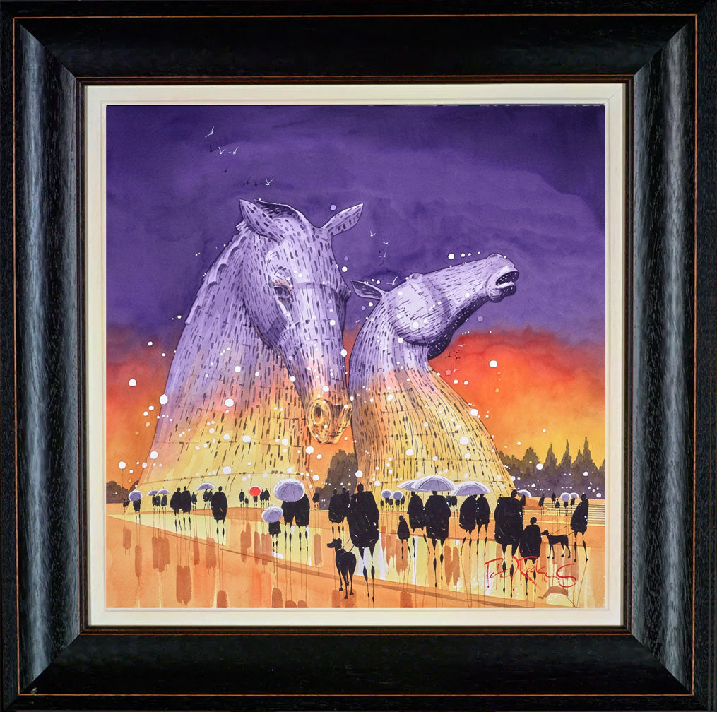 'Kelpies' And Brollies - Glasgow