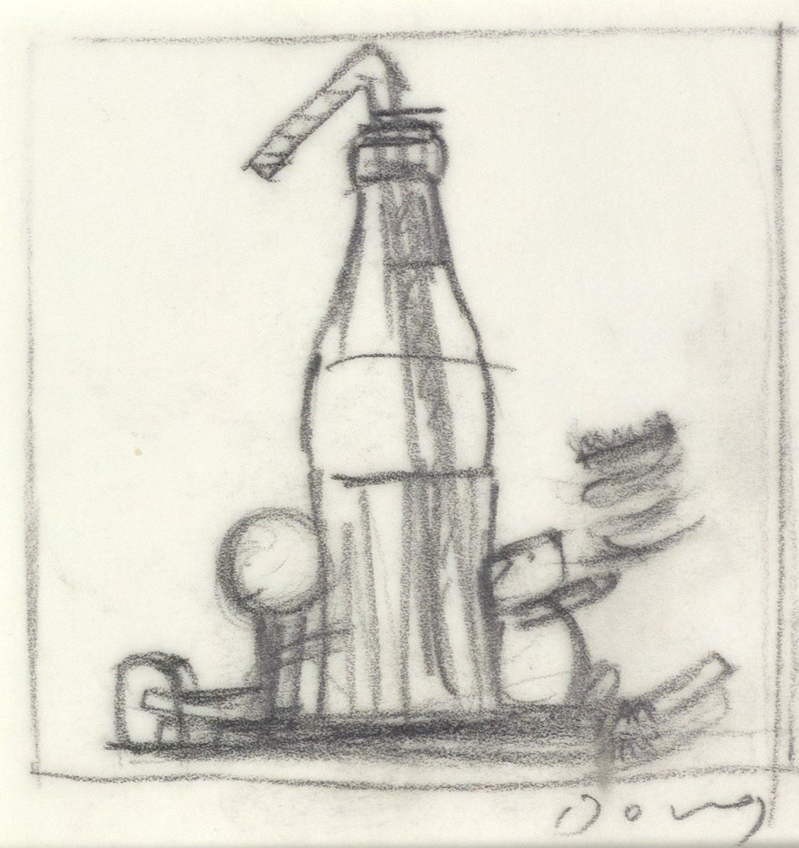 Warhol's Happy Hour Resting (Sketch)