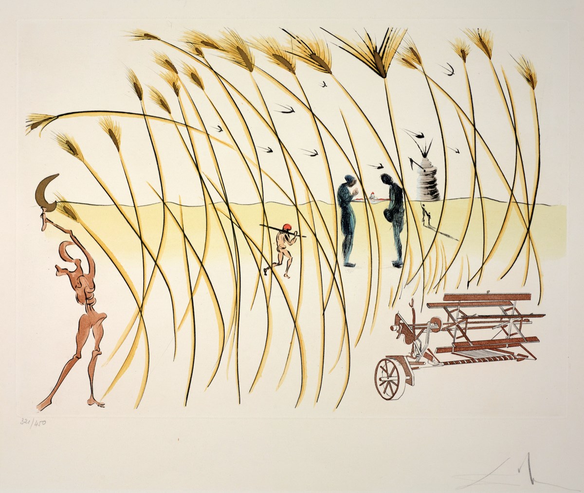 La Moissonneuse, From Hommage À Leonardo Da Vinci