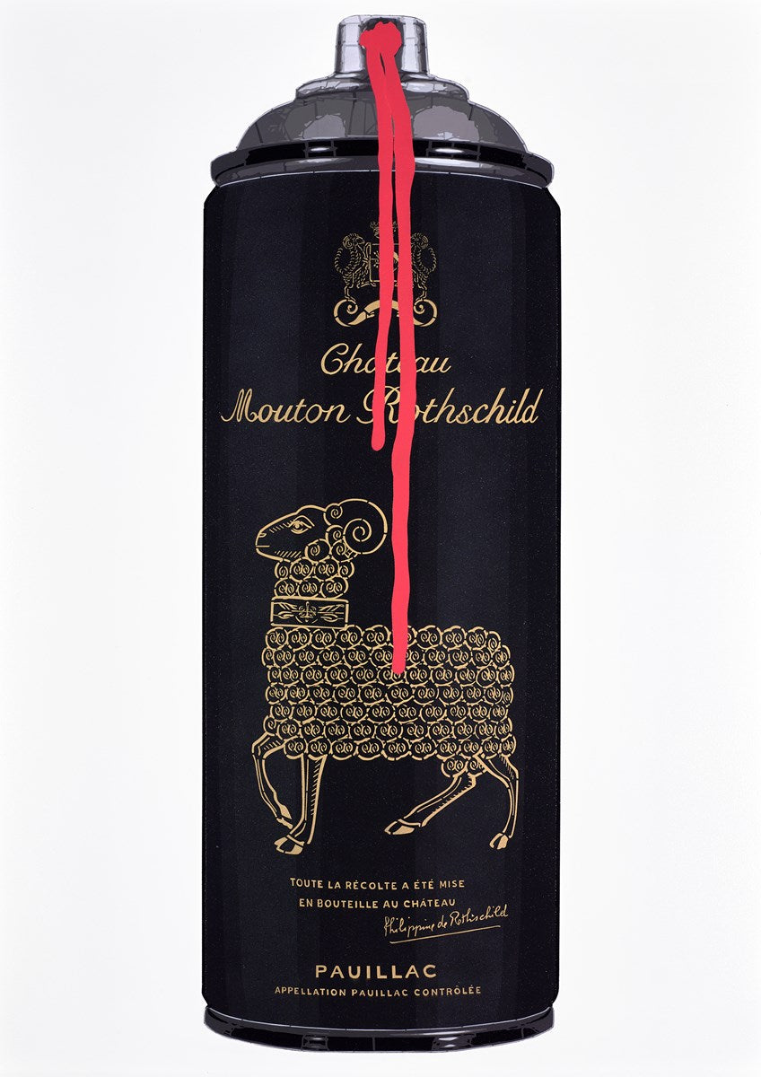 Mouton Rothschild 2000 (red drip)