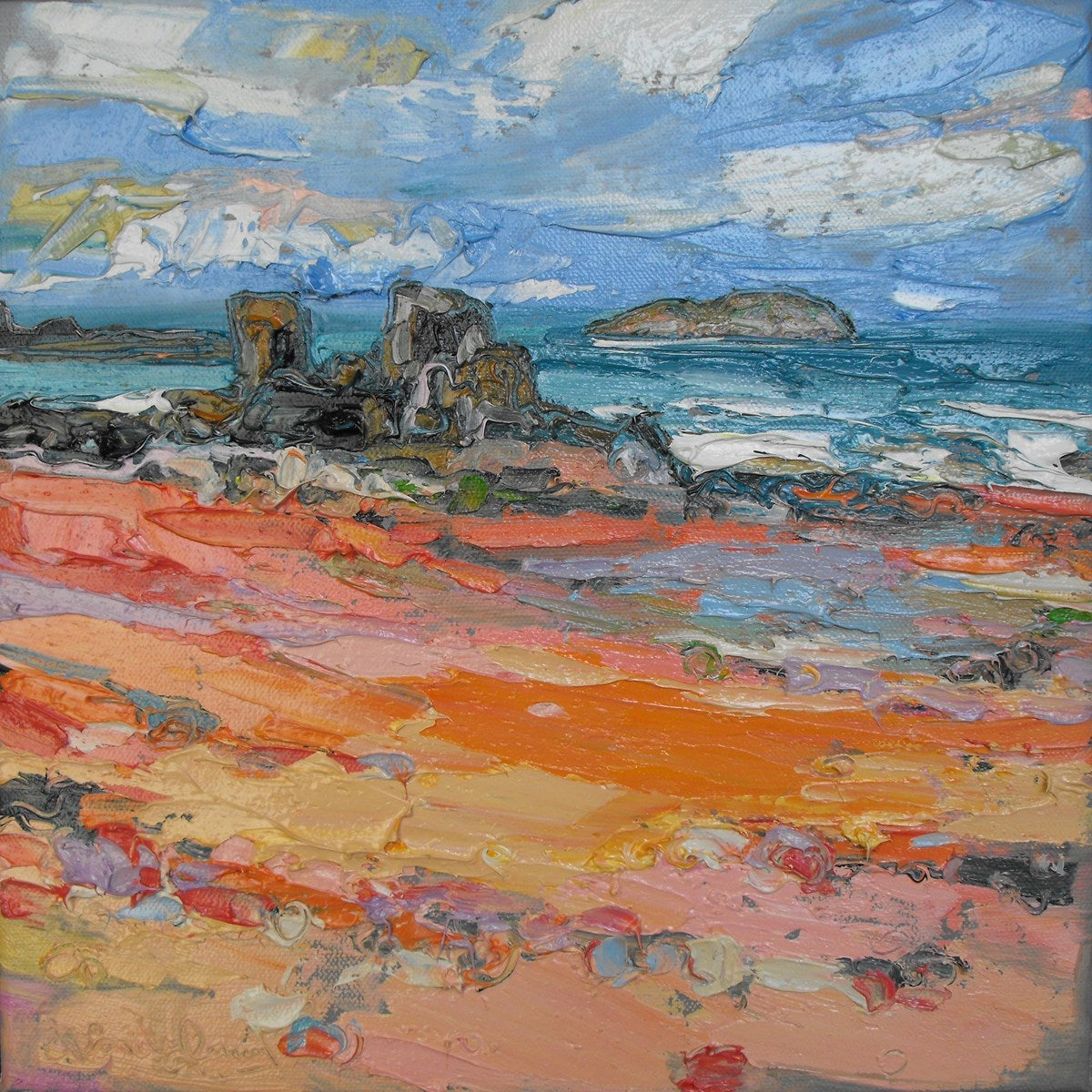 Rocks and Wet Sand, North Berwick