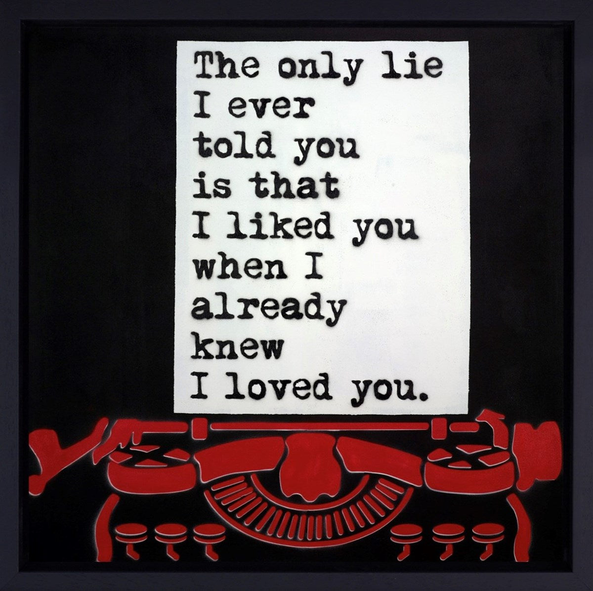 The Only Lie II (Framed)