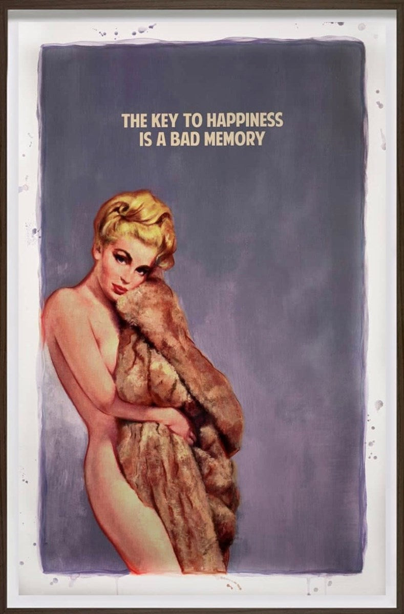 The Key to Happiness (Mauve) 5/10 (Framed)