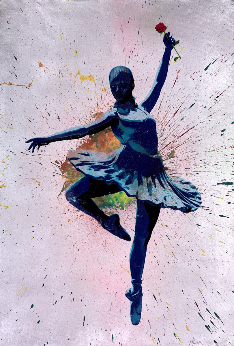 Ballerina Rose (Silver & Pink)
