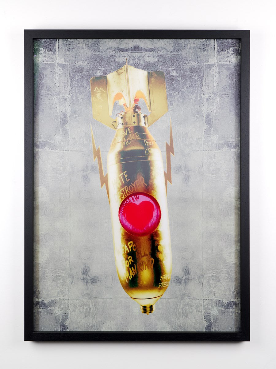 XL Love Bomb Gold / Silver (Framed)