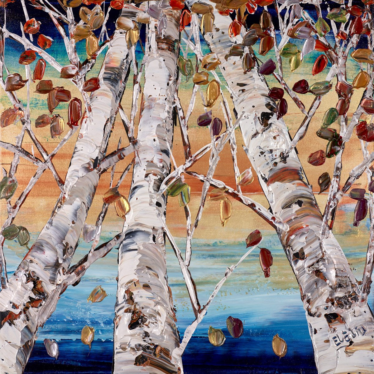 Silver Birch by the Sea
