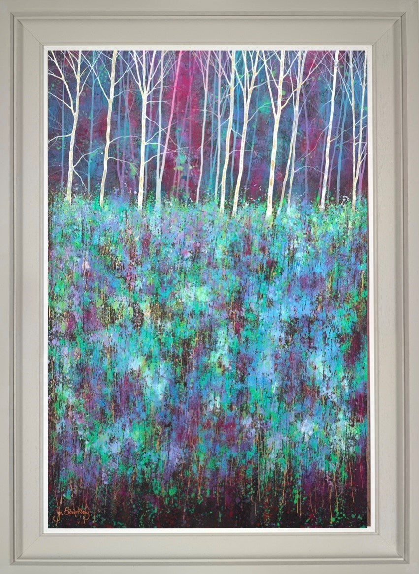 Tiptoe Through The Bluebells (Framed)