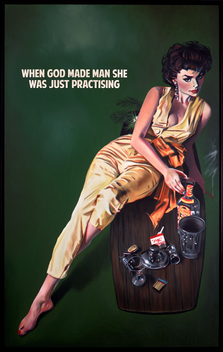 When God Made Man She Was Just Practising (Green)