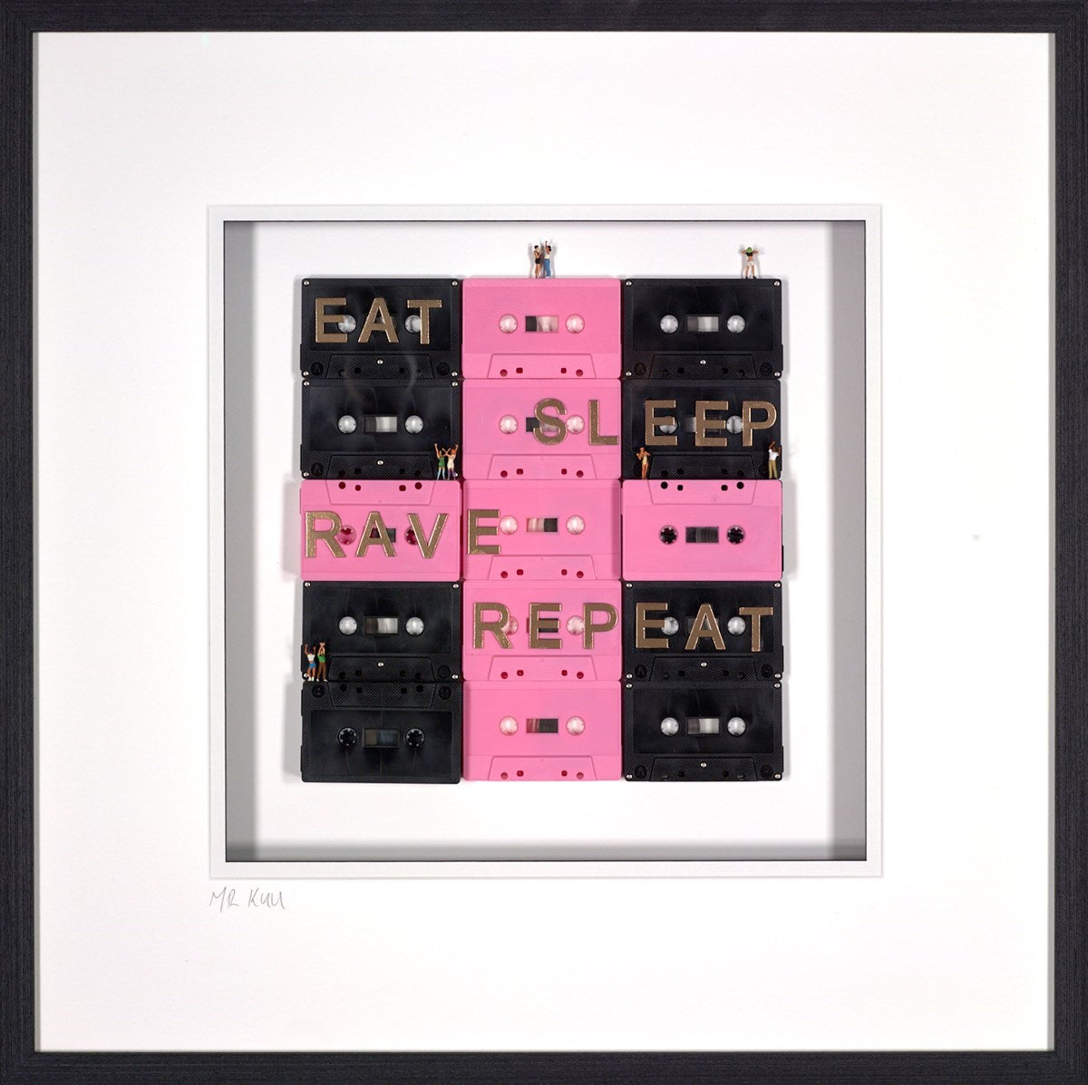 Eat Sleep Rave Repeat (Framed)