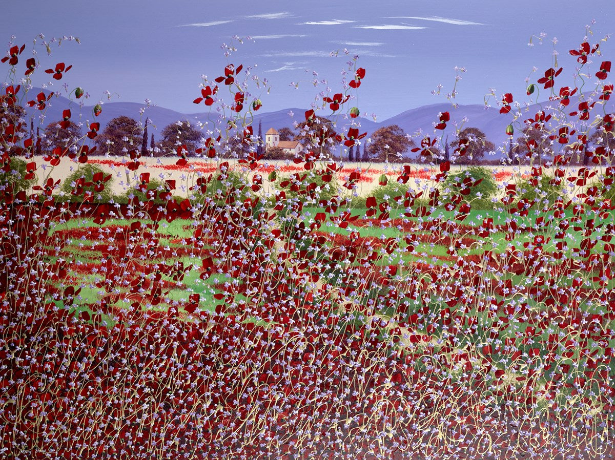 Poppies and Bluebells
