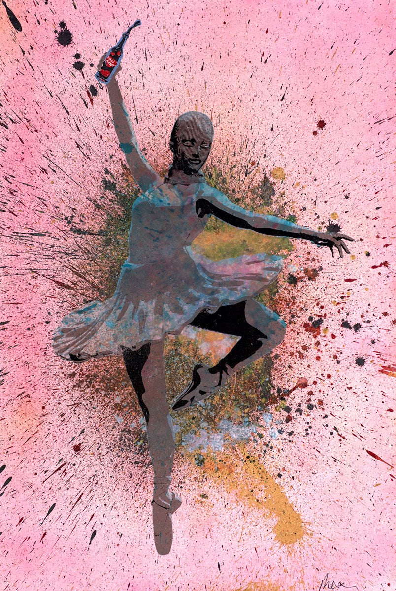 Ballerina Molotov (pink & silver)