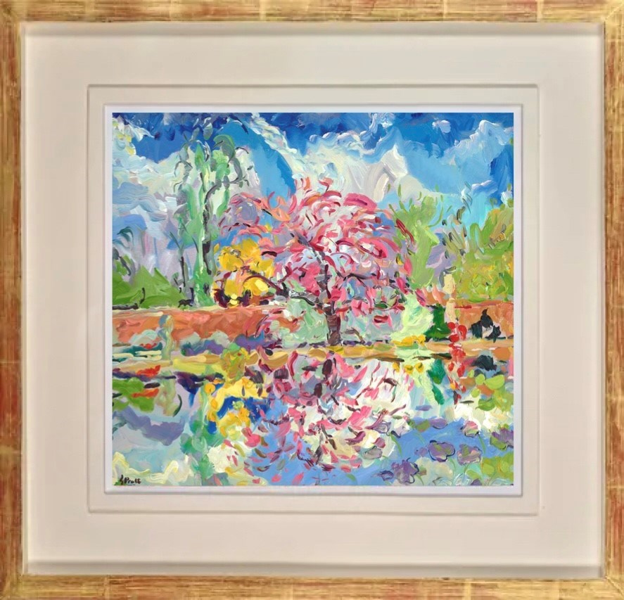 Tamerisk Tree Reflections Foxhill (Framed)