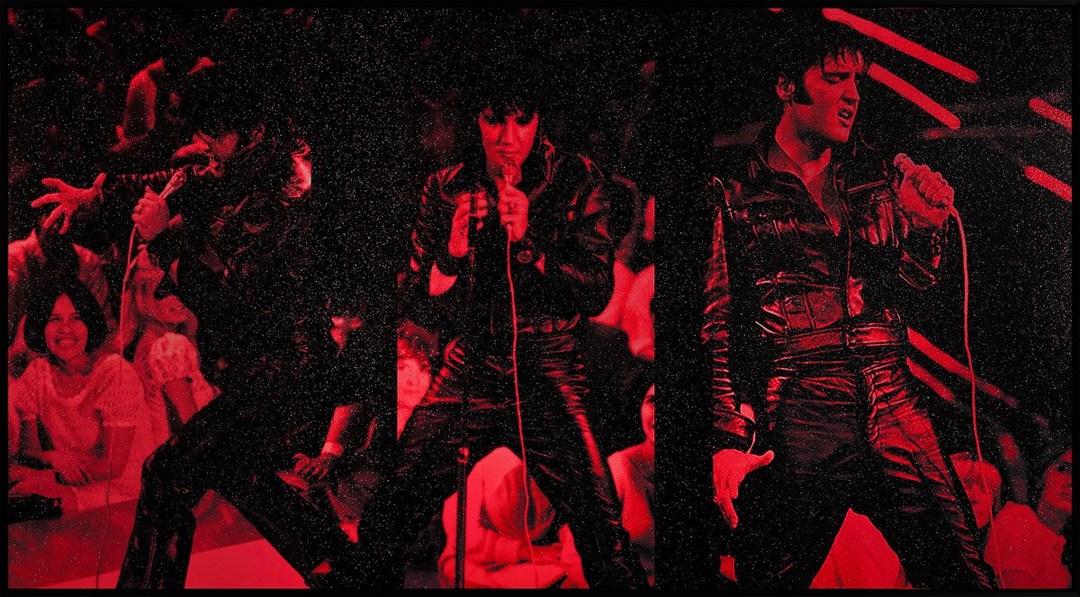 Elvis 1968 Triptych, 2023 Supreme Red