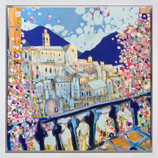The Italian Balcony, Cinque Terre (Framed)