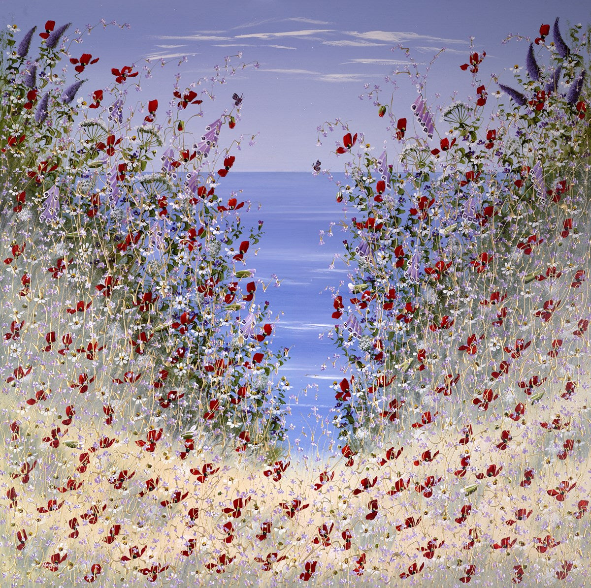 Poppies Near the Shore