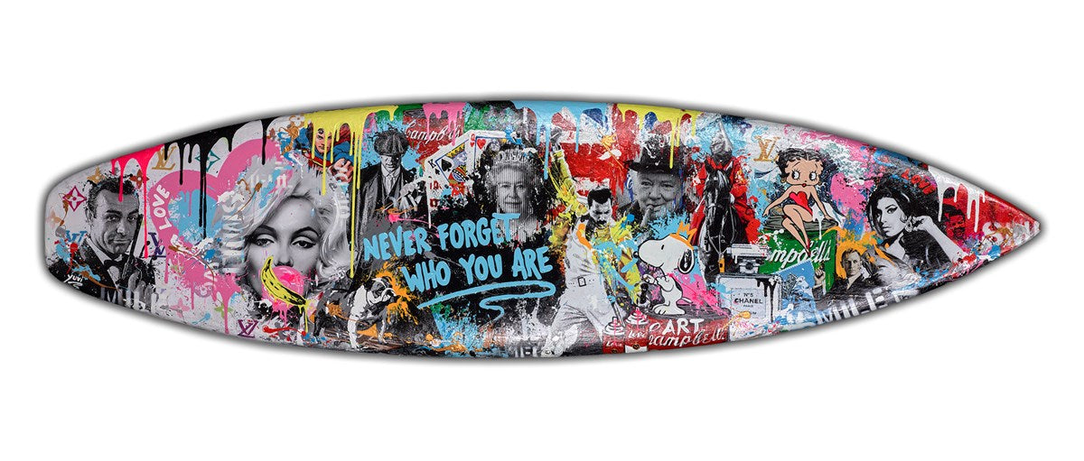 Never Forget - Surf Board