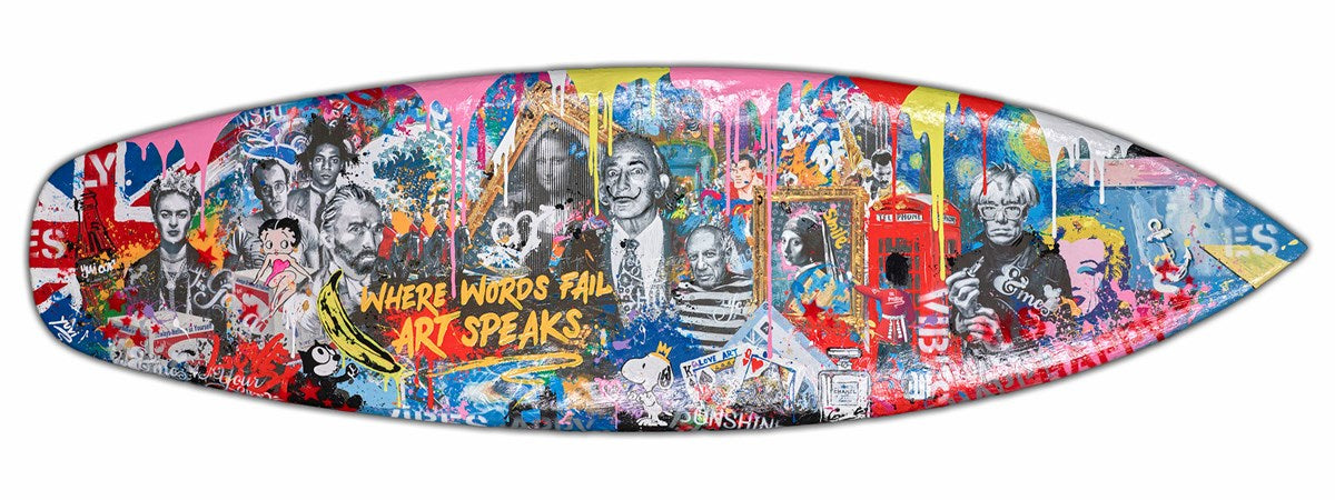 Where Words fail Art Speaks - Surfboard