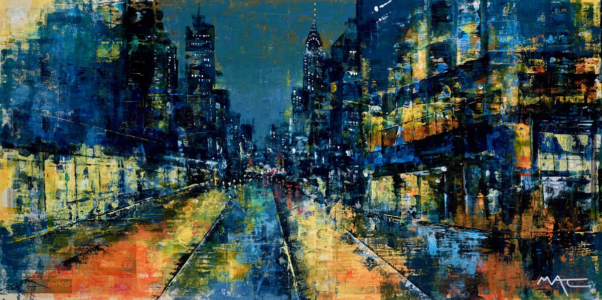 Sidewalks and Skyscrapers, NYC