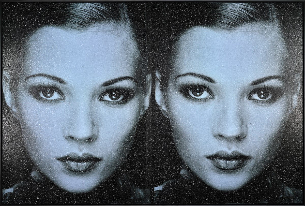 Kate Moss Supreme Diptych, 2023 Foxy Blue