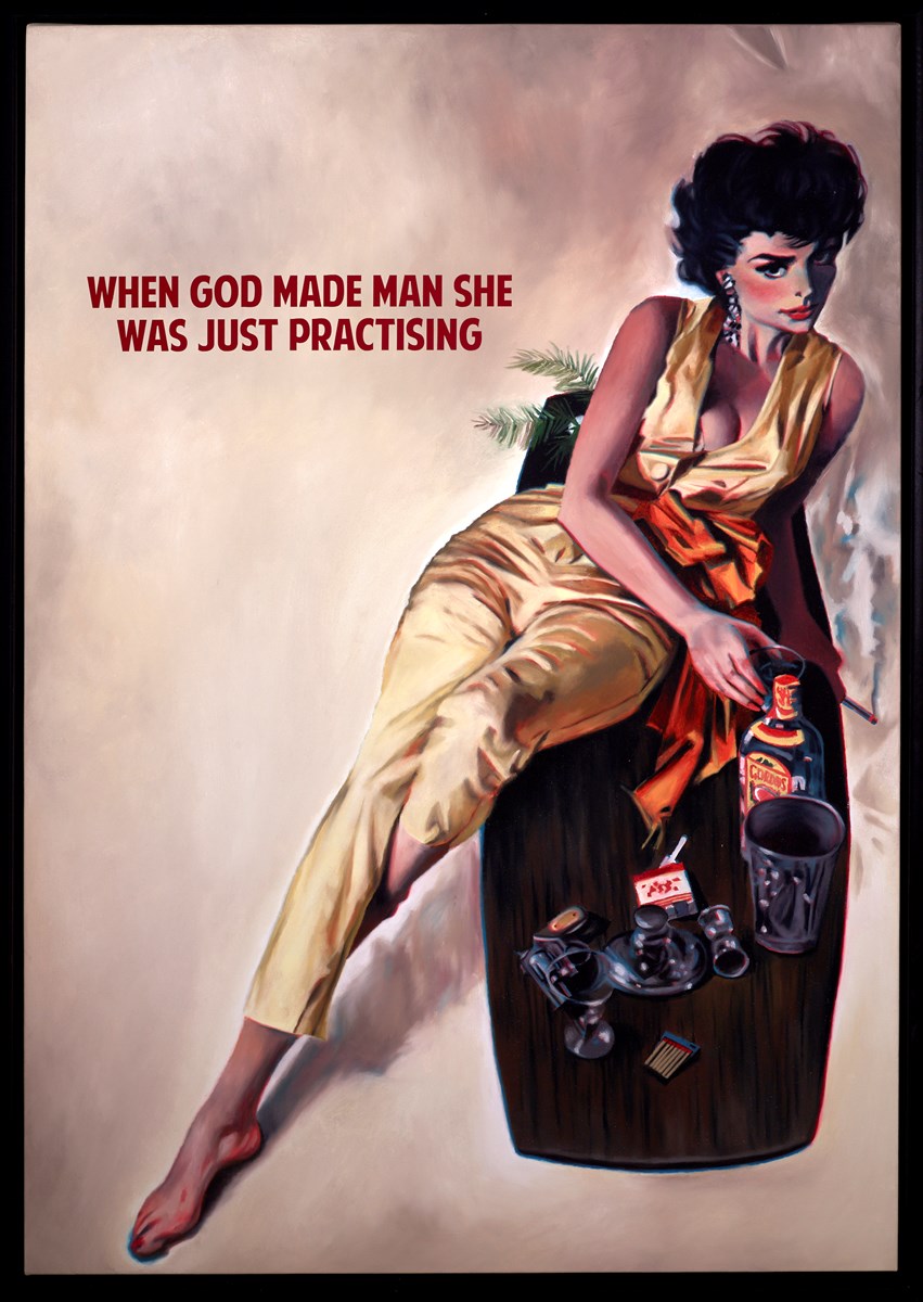 When God Made Man She Was Just Practising (cream)