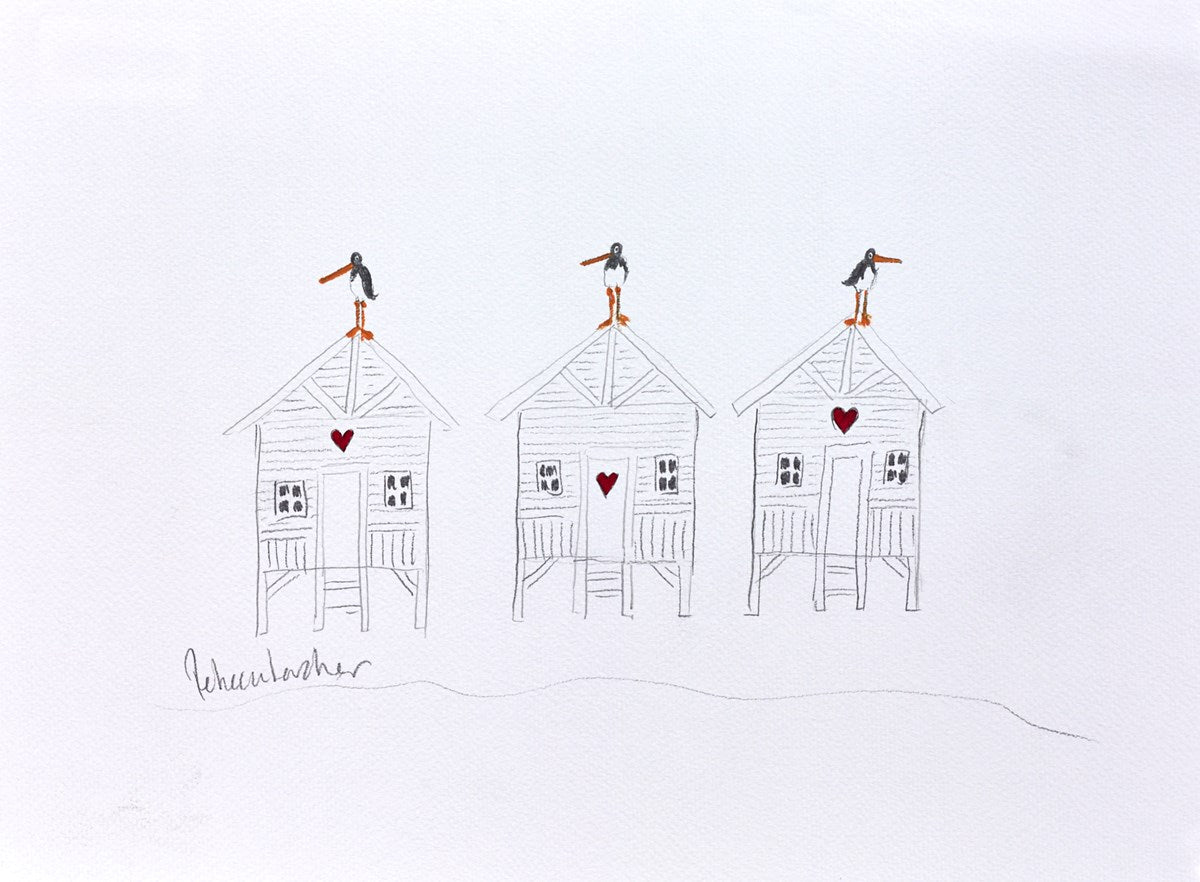 A Bird on each Hut II (sketch)