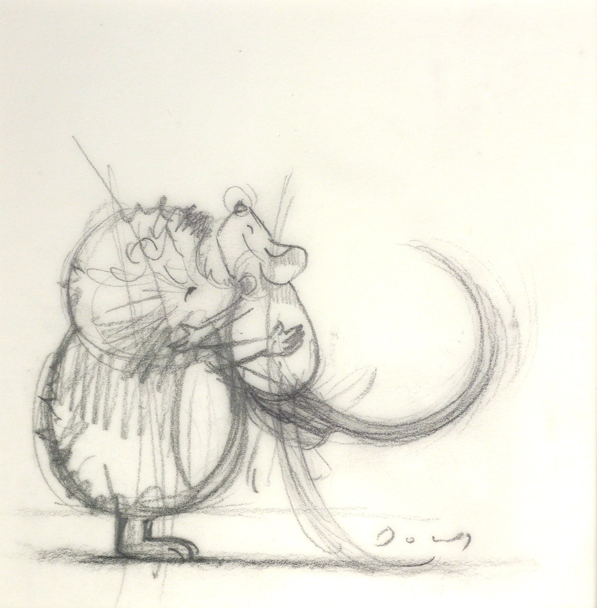 Hedge Hugs (Sketch - tail down)