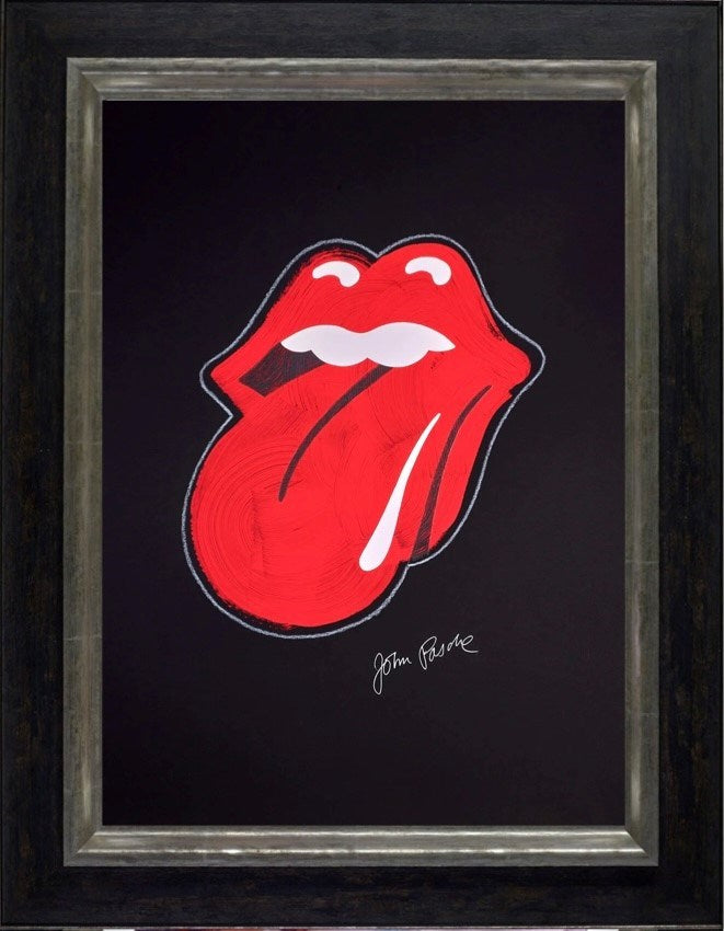 Rolling Stones Logo (Framed)