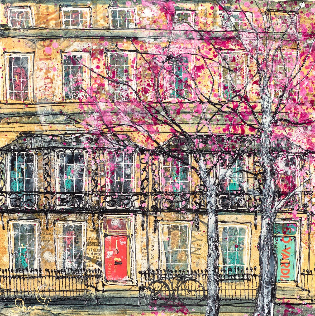 Two Blossom Trees and a Bike