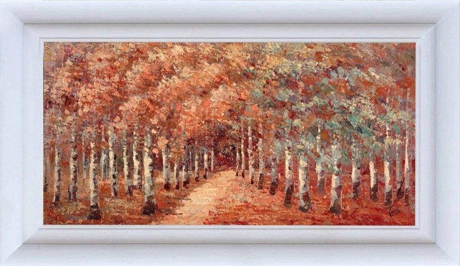 A Golden Forest Pathway (Framed)
