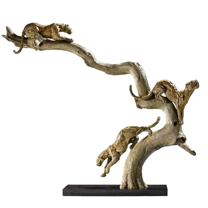 Leopards, Three In A Tree - 2014