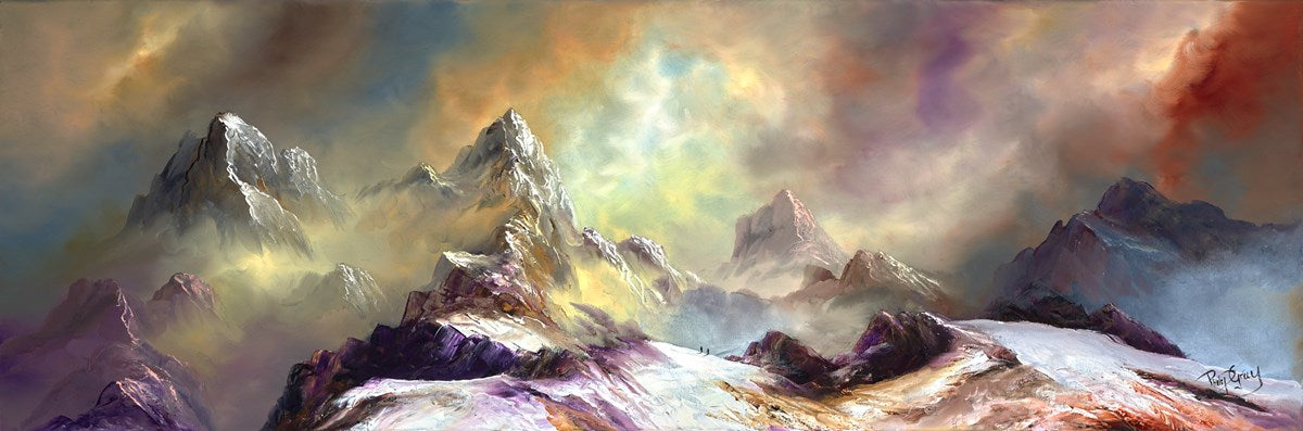 Cloudy Mountain Tops