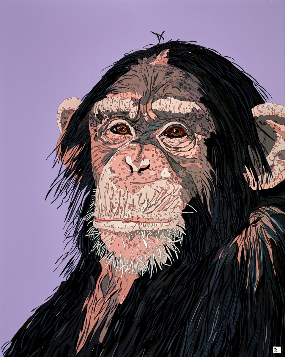 Cheeky Chimp II on Purple
