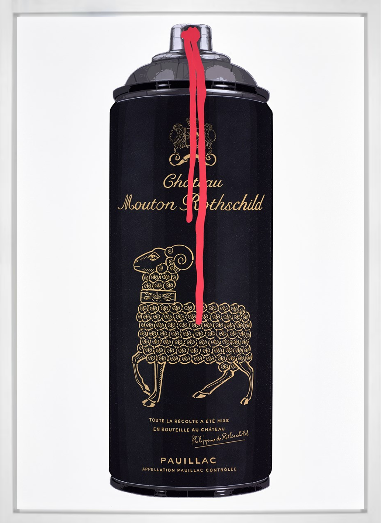 Mouton Rothschild 2000 (Red Drip)