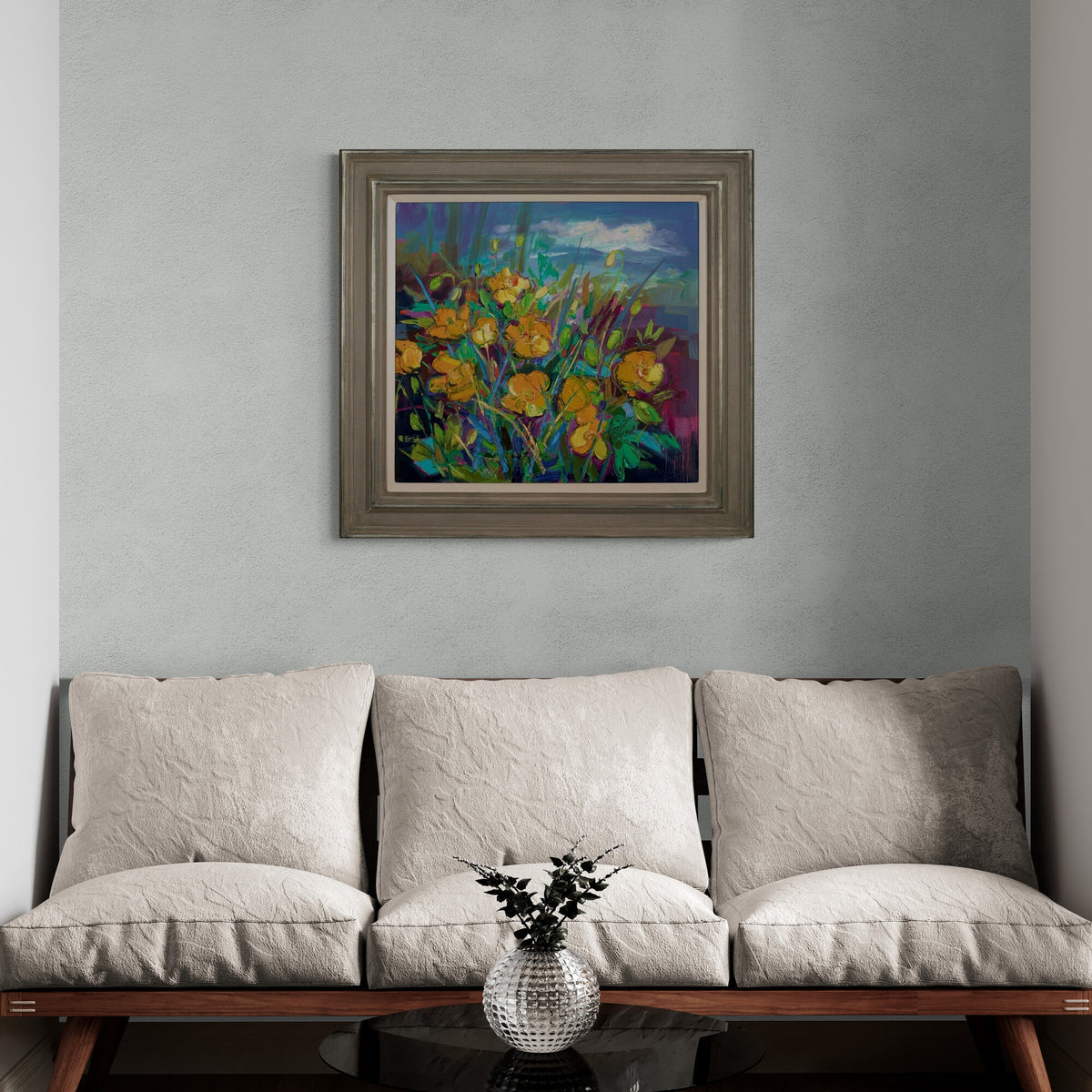 Yellow Poppies At The Edge Of A Wood
