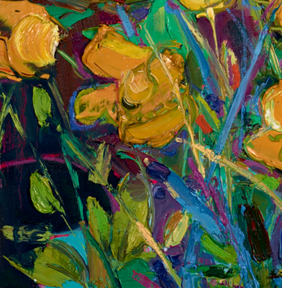 Yellow Poppies At The Edge Of A Wood