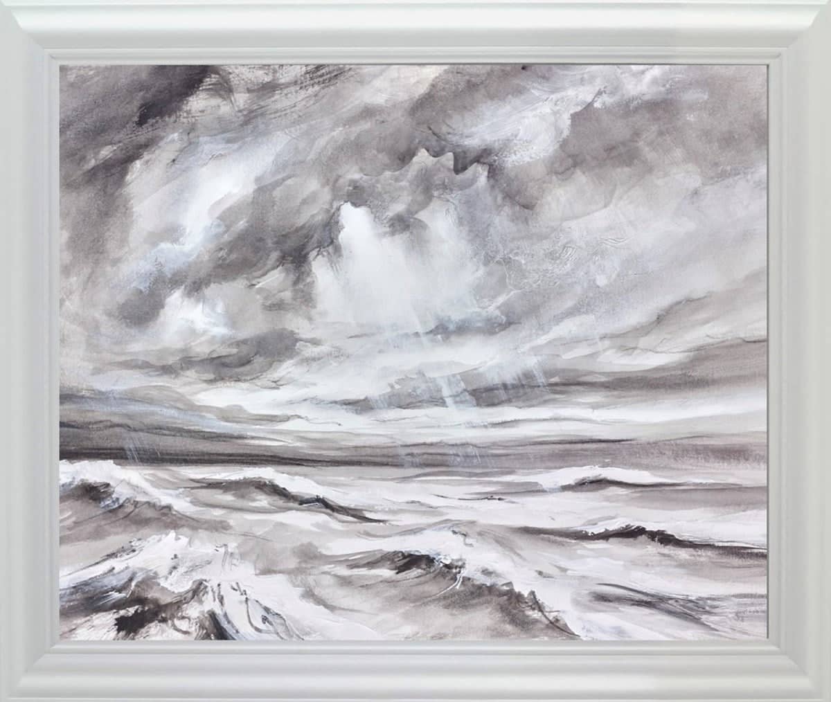 Storm at Sea (Study) (Framed)