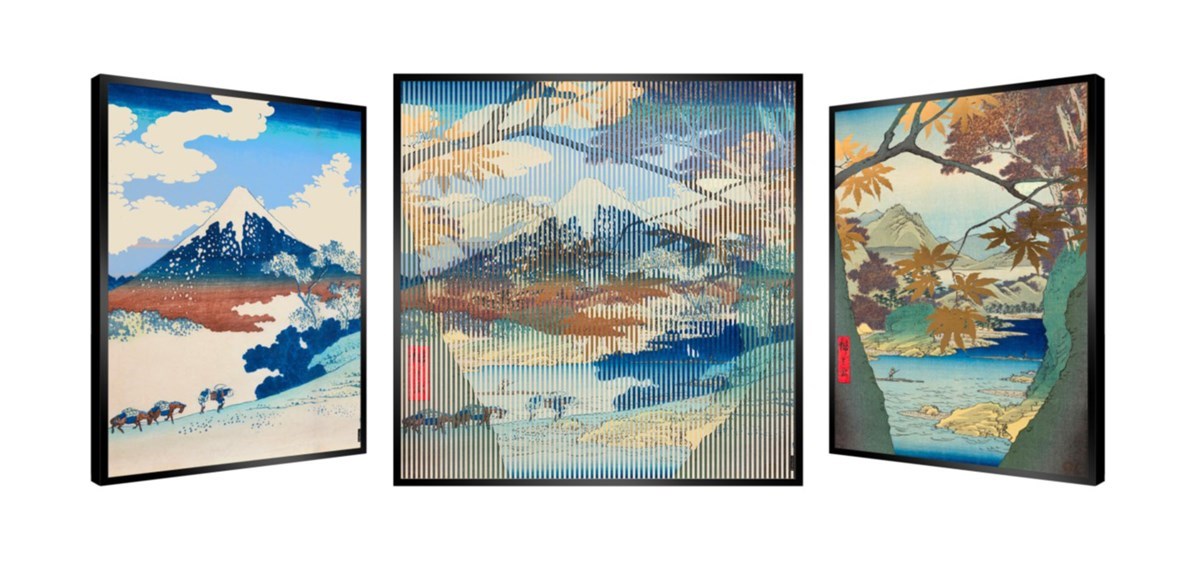 Fuji Amongst the Trees (Framed)