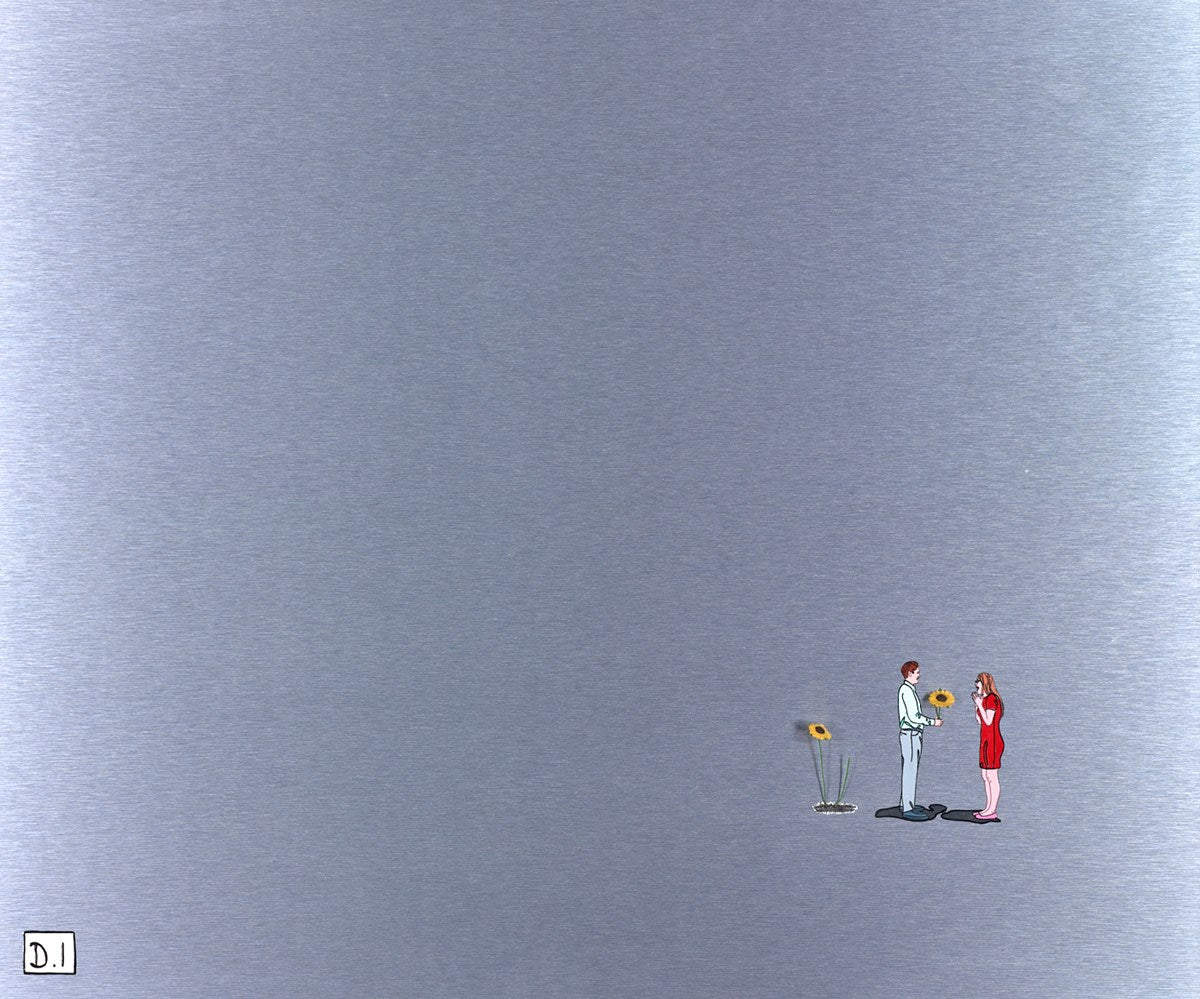 Man With Sunflowers (Red dress)