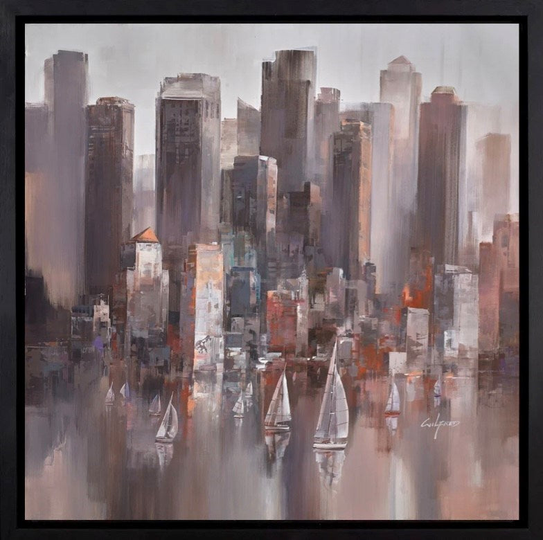 Navigating Through The City II (Framed)