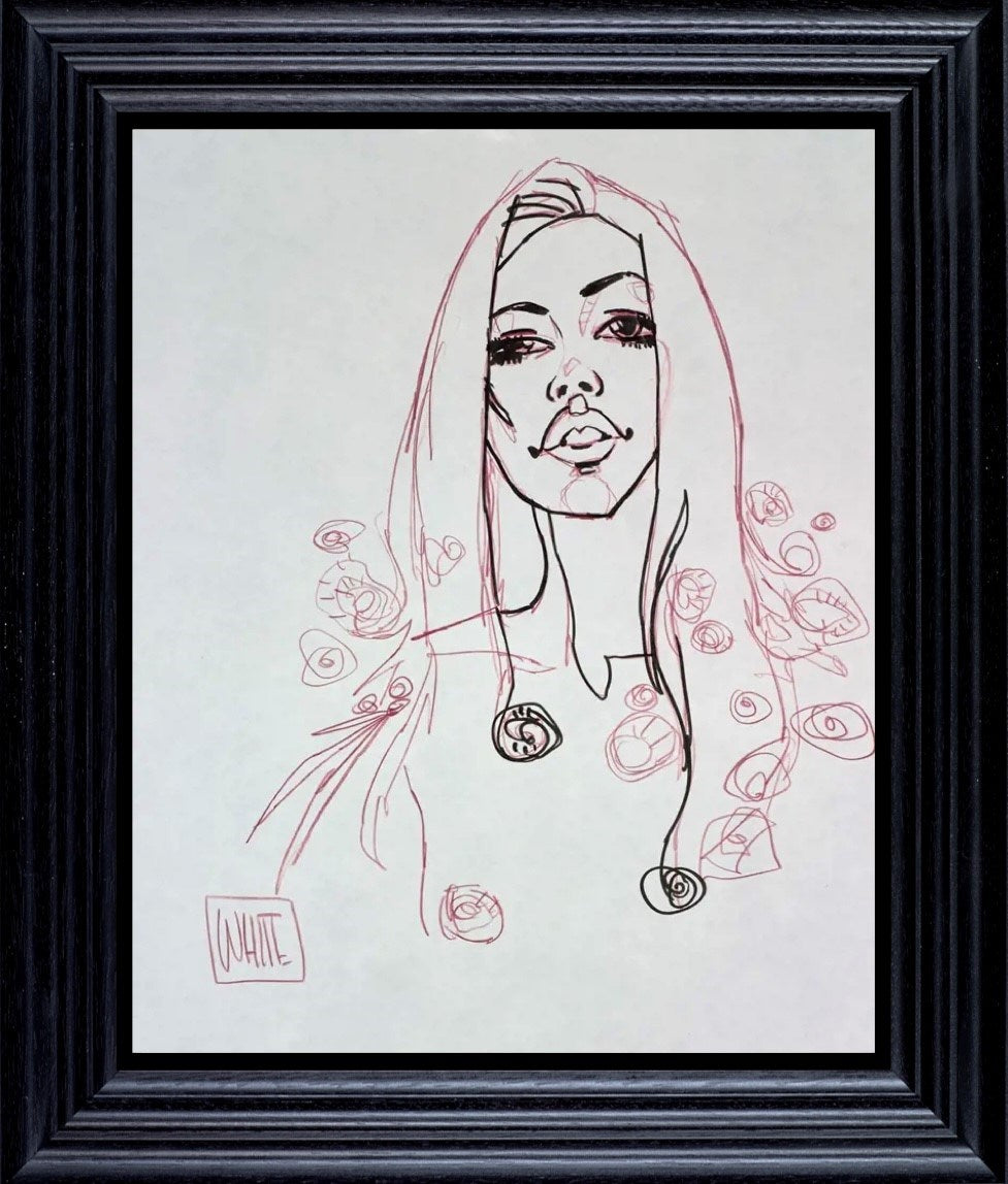Throwing Down Roses (Framed)