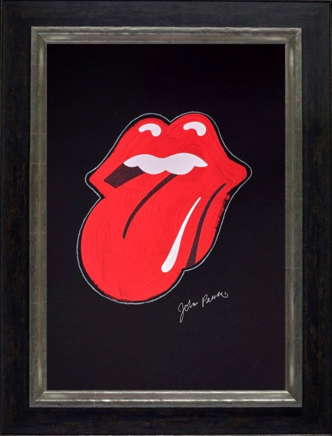 Rolling Stones Logo (Framed)