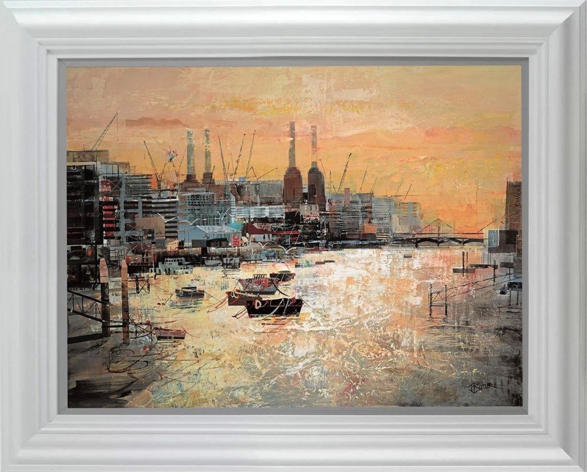 Low Tide, Battersea (Framed)