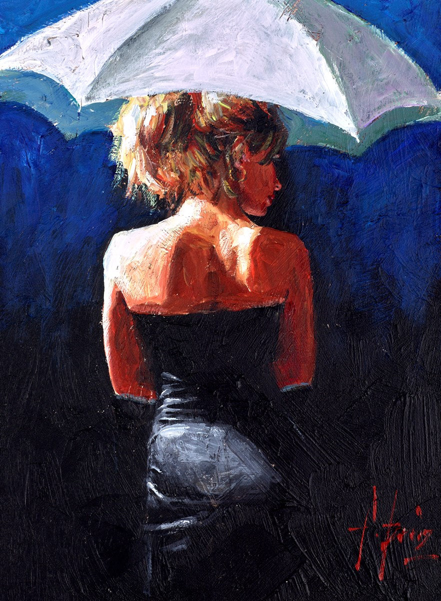 Woman with White Umbrella
