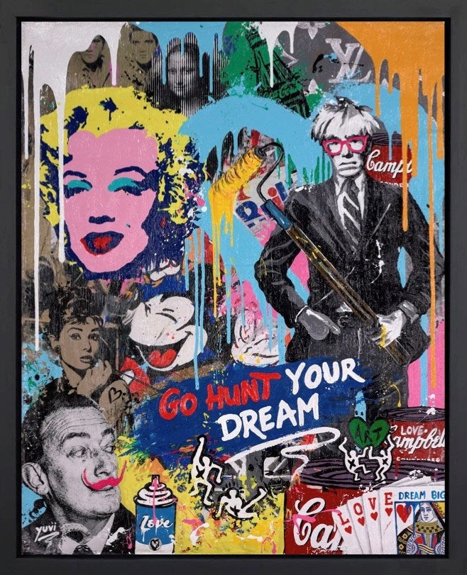 Go Hunt Your Dreams - Warhol (Framed)