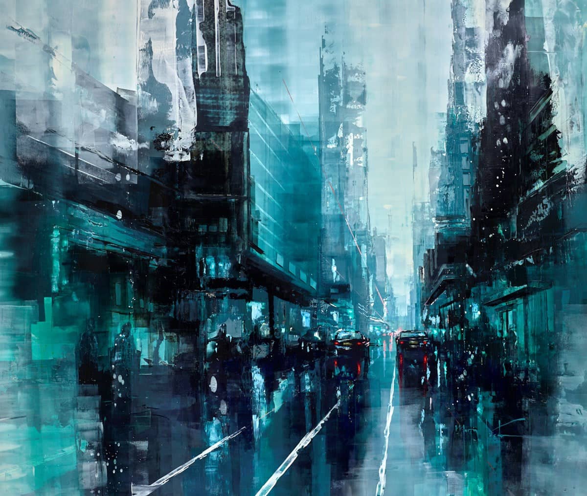 New York- Dancing in the Rain II