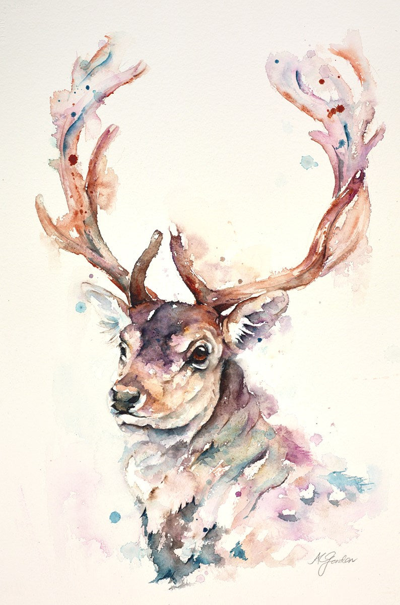 Fallow Stag Portrait
