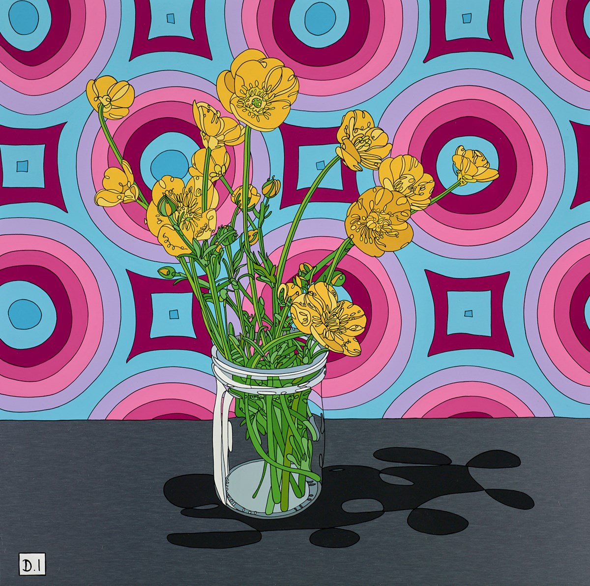 Flowers and Wallpaper