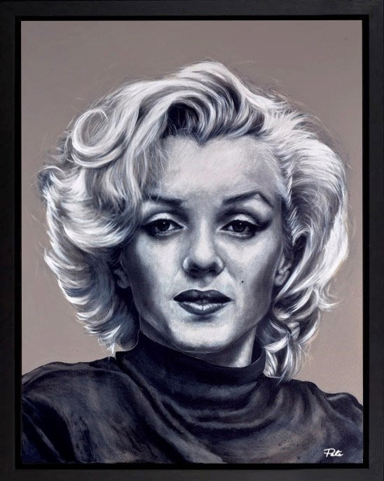 Monochrome Marilyn (Framed)