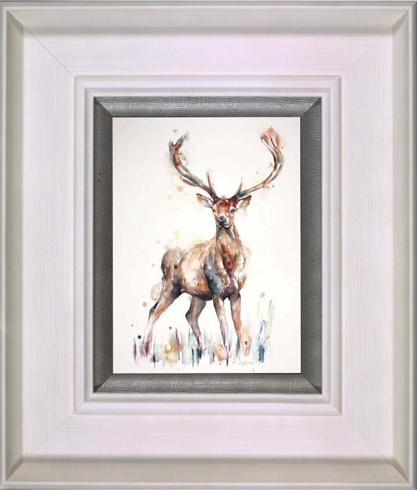 Alert - Red Stag (Framed)